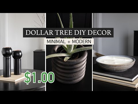 DIY $1 Home Decor From Dollar Tree (you WILL WANT to make this!) – minimal and modern room decor