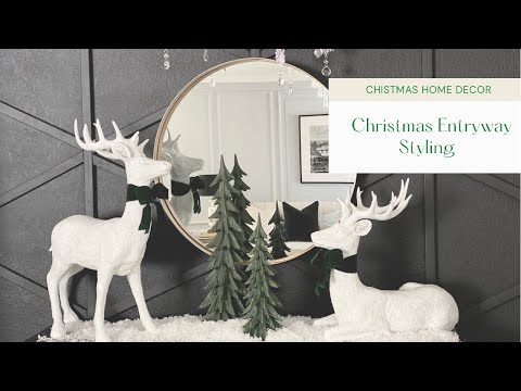 Christmas Home Decor 2021|Entryway Styling Ideas|Decorate with Me