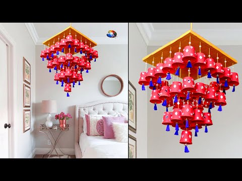 DIY Jhumar !! Best out of waste room decoration ideas || #WallHanging #Shorts
