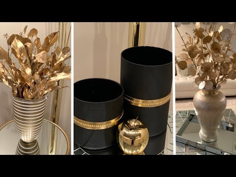 Inexpensive Decorating Ideas||💕Metallic Gold Accents || Modern Glam💕
