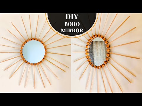 DIYing VIRAL PINTEREST HOME DECOR | DIY Home Decor BoHo Chic Style Mirror | DIYHomeDecorLab