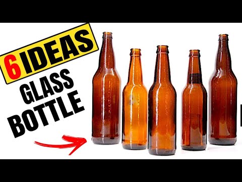 6 Diy glass bottle decoration ideas | Home decorating ideas