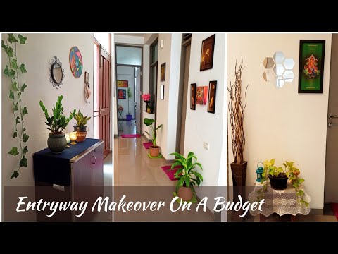 Entryway Makeover On A Budget With A Before And After Look 😍 || Entryway Decorating Ideas