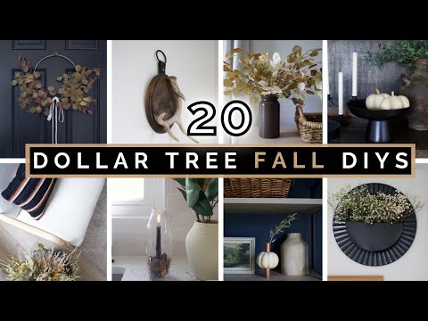 TOP 20 DIY DOLLAR TREE FALL HOME DECOR COMPILATION 2022 | HIGH END & NOT CHEESY FALL DECOR