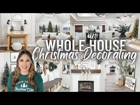 🎄2022 CHRISTMAS DECORATE WITH ME | CHRISTMAS WHOLE HOUSE DECORATING| CHRISTMAS HOME DECORATING IDEAS