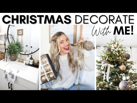 CHRISTMAS DECORATE WITH ME PART 4 || TREE DECORATING || DIY ORNAMENT || HOLIDAY DECOR IDEAS