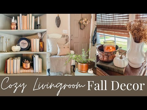COZY BUDGET FRIENDLY FALL DECORATE WITH ME | HOME DECORATING IDEAS | COTTAGE STYLE DECOR ON A BUDGET