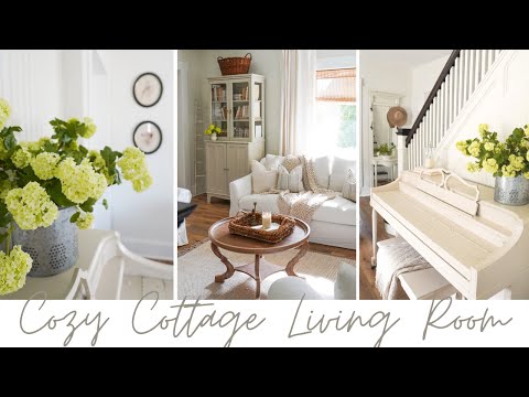 Cottage Farmhouse Living Room Tour | Home Decorating Ideas