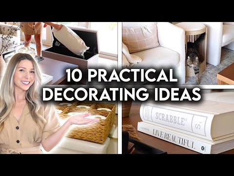 10 PRACTICAL HOME DECOR IDEAS | DECORATE + ORGANIZE WITH ME