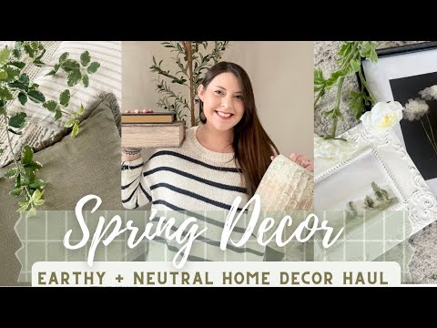*AFFORDABLE* SPRING HOME DECOR HAUL 2023/NEUTRAL AND SIMPLE SPRING DECORATING IDEAS ON A BUDGET