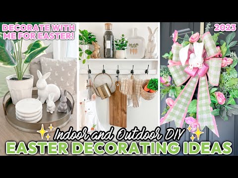 *NEW* EASTER DECORATE WITH ME SPRING 2023 🐣🌷 | DIY Indoor + Outdoor Easter Decoration Ideas!