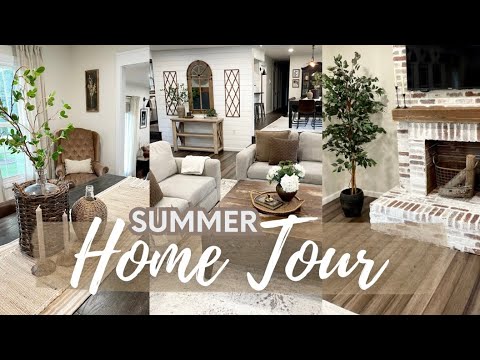 SUMMER HOME TOUR 2023/ SIMPLE SUMMER DECORATING WITH NEUTRAL HOME DECOR