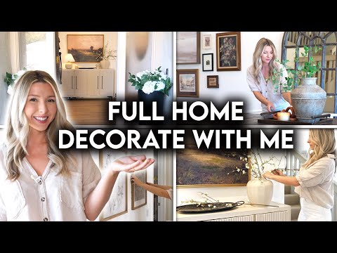 LAKE HOUSE DECORATE WITH ME | ENTRYWAY + DINING ROOM STYLING