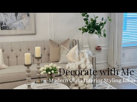 Modern Glam Decorating Ideas|Decorate with Me|Homary Review