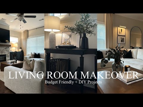 LIVING ROOM MAKEOVER | DECORATE WITH ME + EASY DIY HOME DECOR