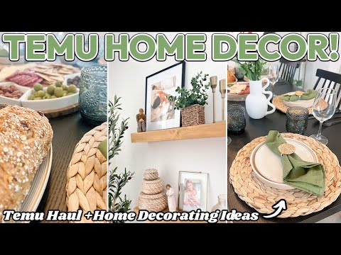 MUST HAVE TEMU HOME DECOR! 😍 | Home Decor Ideas On A Budget | Decorate With Me | HUGE Temu Haul