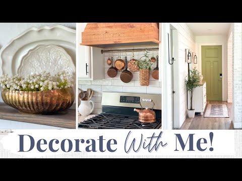 DECORATE WITH ME – STYLING NEW HOME DECOR! | DECORATING TIPS