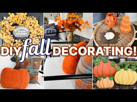 EASY FALL DECORATING IDEAS 🍂 DIY FALL DECOR ON A BUDGET! | Fall Front Porch | Fall Decor Crafts