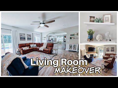 Coastal Cottage Living Room Makeover | Farmhouse Decorating Ideas | DIY Budget Transformation