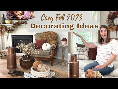 COZY FALL 2023 DECORATING IDEAS | LIVING ROOM DECORATE WITH ME | Fall Series Kickoff