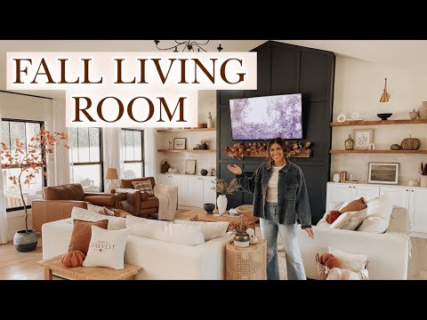 FALL DECORATE WITH ME 2023 | cozy fall living room decorating ideas!