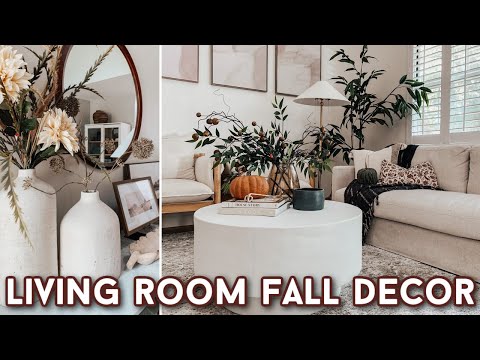 2023 FALL DECORATE WITH ME | ENTRYWAY & LIVING ROOM FALL DECORATING IDEAS | AUTUMN HOME DECOR