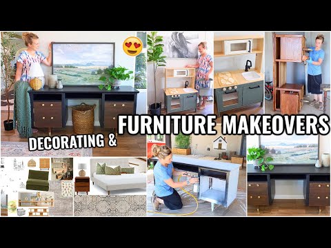 FURNITURE MAKEOVERS!!😍 HOME DECORATING IDEAS & 3 FURNITURE FLIPS