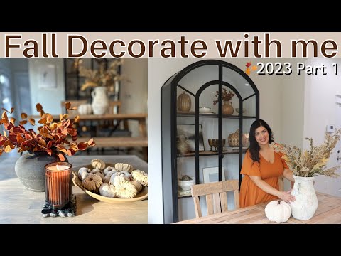 FALL DECORATE WITH ME 2023 | Fall Decor Ideas | Fall Living Room | Fall Kitchen | Part 1
