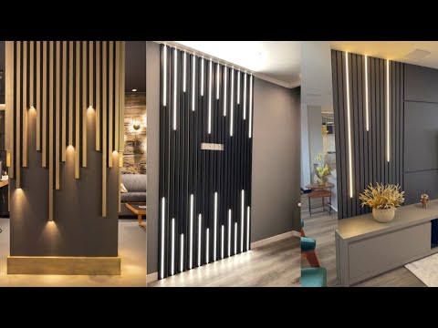 100 Modern Living Room Wall Decorating Ideas 2023||Home Interior Design|Wooden Wall Cladding