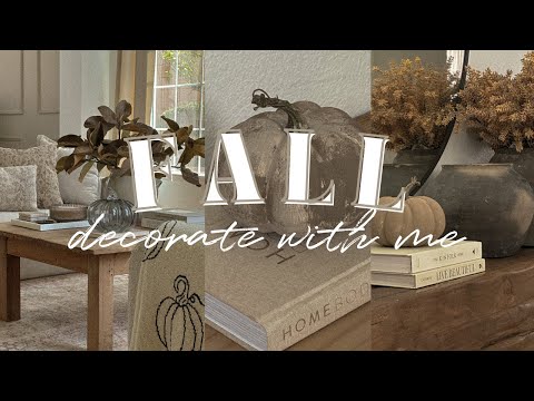 *NEW* FALL DECORATE WITH ME 2023|| Neutral Fall Decorating Ideas