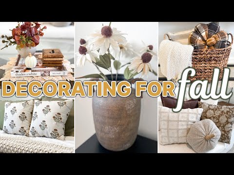 SIMPLE FALL DECOR HOME STYLING 🍂🤎 TRANSFORM YOUR HOME READY FOR FALL! | Cozy Fall Decorating Ideas