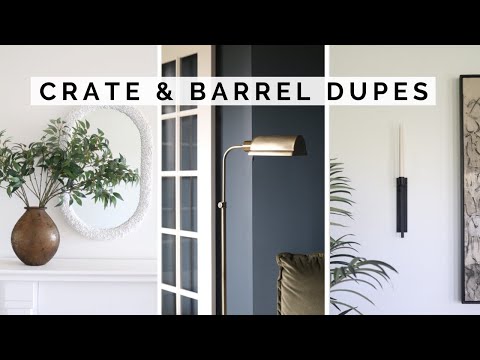 CRATE AND BARREL VS THRIFT STORE | DIY HIGH END HOME DECOR DUPES ON A BUDGET
