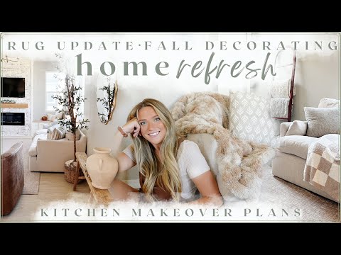 HOME REFRESH ✨ living room & kitchen update // cozy fall decorating ideas 2023