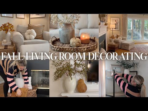 FALL DECORATE WITH ME 2023 | living room decorating ideas/ home decorating ideas- Fall decor 2023!