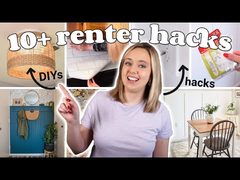 the BEST hacks + DIYs for your apartment! 🌟 10+ renter-friendly ideas