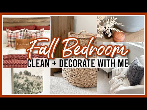 FALL BEDROOM CLEAN + DECORATE WITH ME 2023 | FALL DECORATING IDEAS