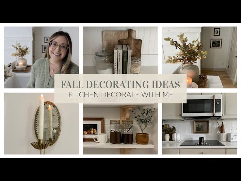 FALL DECORATING IDEAS | DECORATING MY KITCHEN FOR FALL 2023
