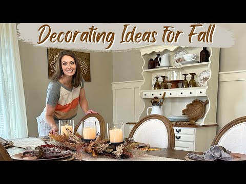 COZY FALL DECORATING IDEAS | DINING ROOM DECORATE WITH ME | AUTUMN DECOR | DINING ROOM MINI-TOUR