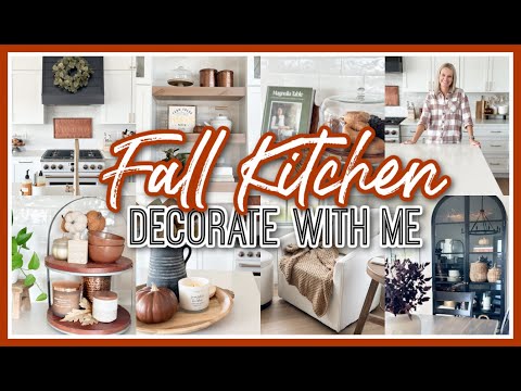 FALL KITCHEN DECORATE WITH ME 2023 | FALL KITCHEN DECOR IDEAS