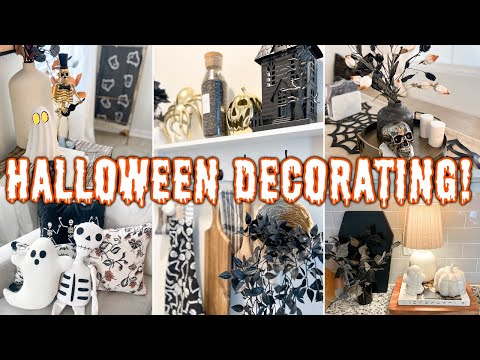 NEW HALLOWEEN DECORATING IDEAS 🎃 GET YOUR HOME READY FOR HALLOWEEN! | Fall Decor Home Styling Ideas