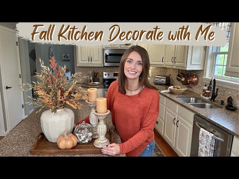 COZY FALL KITCHEN DECORATE WITH ME | FALL 2023 DECOR IDEAS