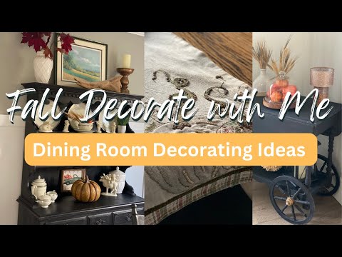 🍁 Fall Decorate With Me | Dining Room Fall Decorating Ideas | Fall Home Decor 2023