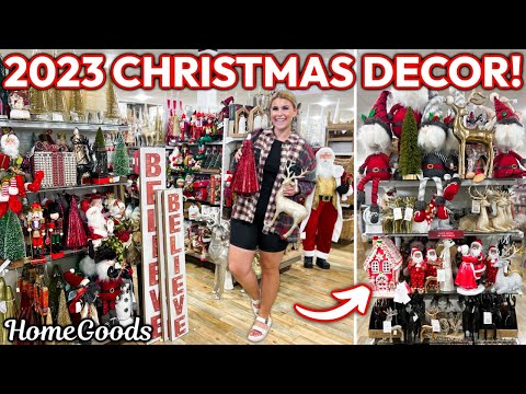 NEW *2023* HOMEGOODS CHRISTMAS DECOR!! 🎅🏼 | HomeGoods Christmas Decorations + Decorating Ideas
