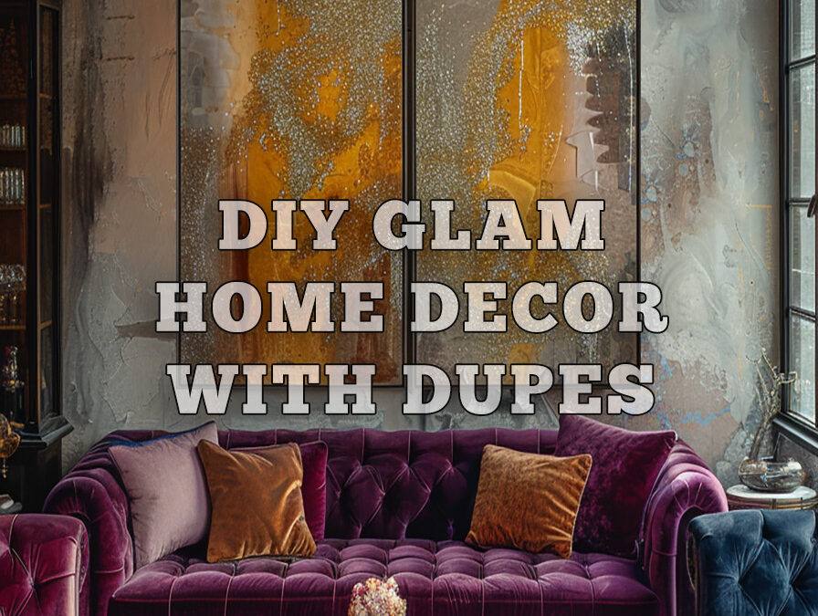 DIY Glam Home Decor with Dupes