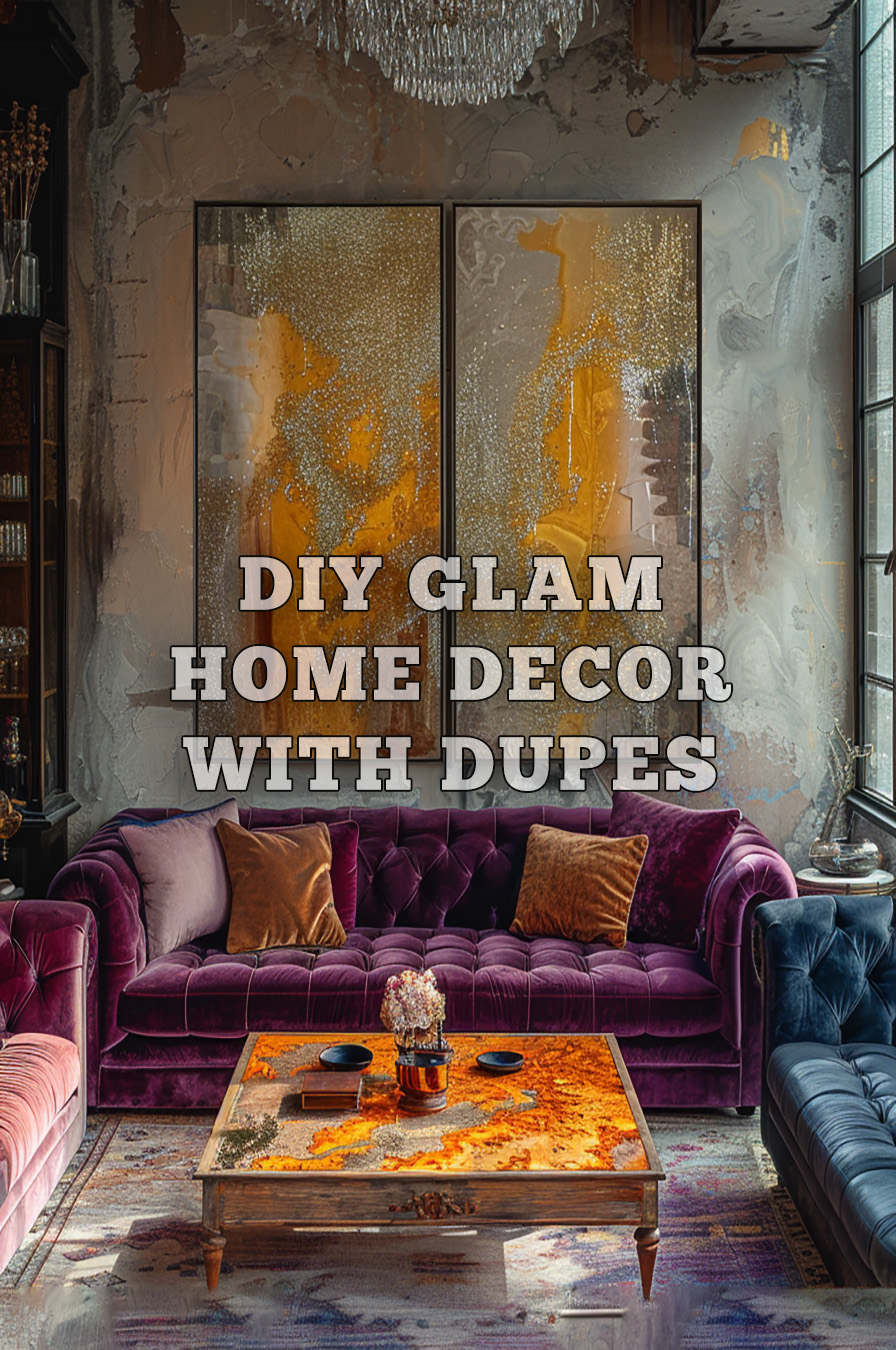DIY Glam Home Decor with Dupes DIY Affordable Home Decor