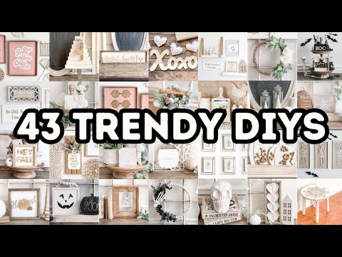 43 CREATIVE & TRENDY DIY HOME DECOR IDEAS!