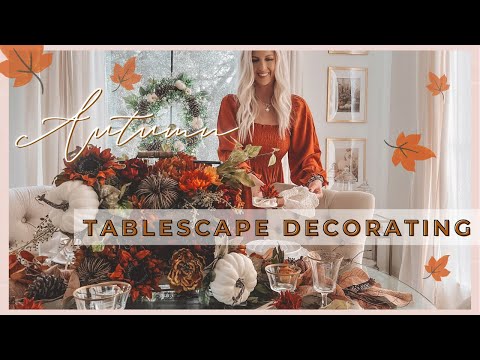 🍁Fall Decorate with me | 2023 Fall Decorating Ideas | Cozy Fall Dining Table  Decor | Fall Decor