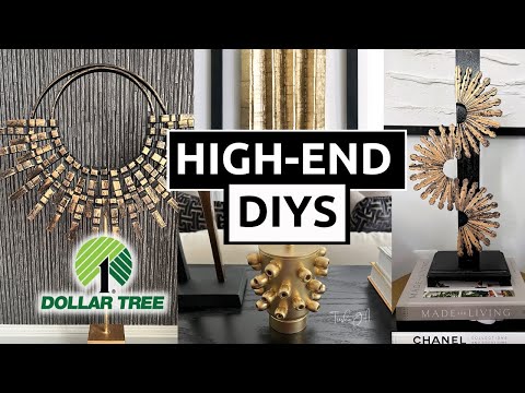 New Dollar Tree DIYs High End Home Decor Project Ideas
