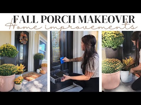 Fall porch makeover on a budget! Fall decorating ideas 2023
