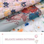 Kgorge Patchwork Design Blooming Splicing Flowers Print Paisley Pattern Bathroom Curtains For Shower Curtains Shabby Chic Cottage Vintage Style 0 2